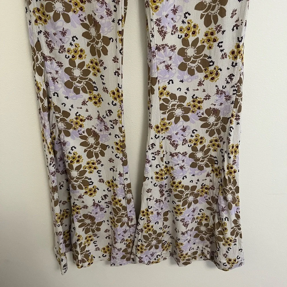 Free People Can't Take My Eyes Off You Floral Flare Pants, XS - Picture 8 of 16